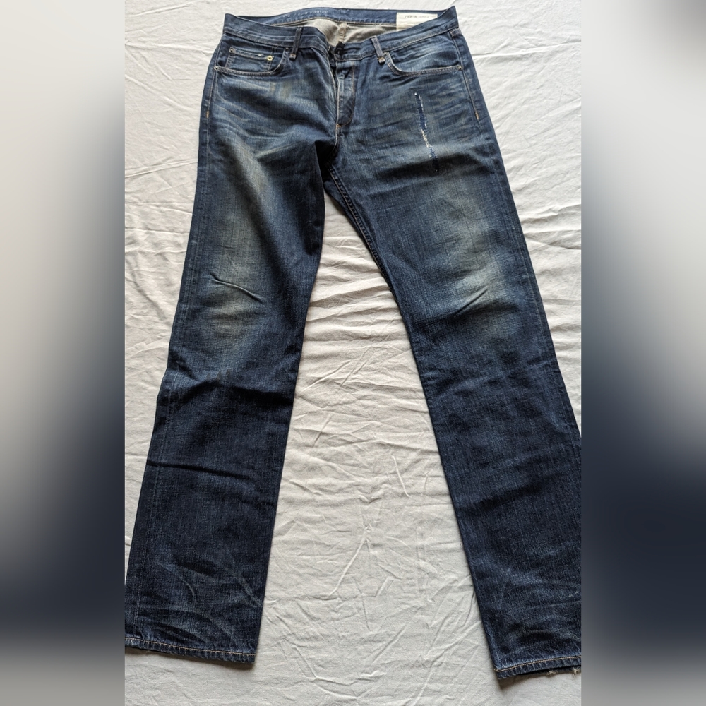 Rag & Bone denim distressed. Repaired.  Size 36